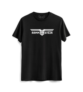 Rammstein Resim Baskılı Çocuk Siyah Tshirt