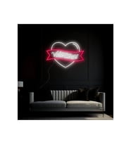 Valentine's Yazılı ve Şekilli Neon Tabela