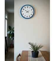 MCG  36 Cm Standart Mavi Duvar Saati