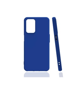Oppo A55 4G Uyumlu Kılıf Zore Biye Silikon (Mavi)