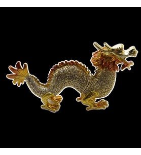 Swarovski Taşlı Ejderha - Gizli Hazneli Masaüstü Hediyelik Süs Eşyası  Hediyelik Kutusunda (Karışık)
