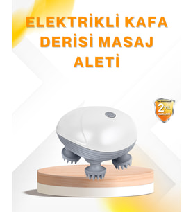 Şarjlı Kafa Masaj Aleti 3 Hız Ayarlı Derin Masaj