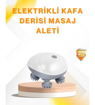 Şarjlı Kafa Masaj Aleti 3 Hız Ayarlı Derin Masaj