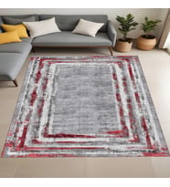 Eliana Home Dijital Baskı Yıkanabilir Kaymaz Taban Salon Halısı Ve Yolluk LN150-FNL455 (Bordo)