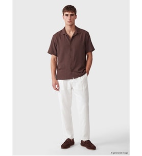 LCW Vision Beyaz Relax Fit Erkek Pileli Pantolon