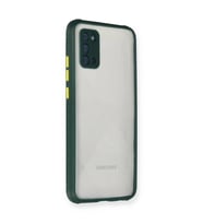 Galaxy A02s Kılıf Miami Şeffaf  - Koyu Yeşil