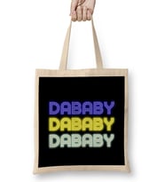 DaBaby Hip Hop Rap Logo Bez Çanta Uzun Saplı