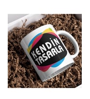 Kişiye özel tasarım kupa bardak (Pamuk Beyaz)