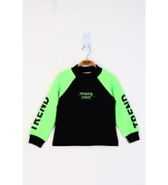 Toontoy Kız Çocuk Stunnig Collar Baskılı Sweatshirt (Lacivert)