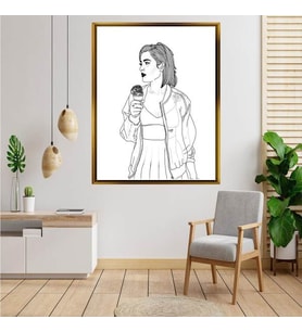 Altın  Çerçeveli tablo ss863