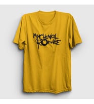 Presmono Unisex Sarı Logo My Chemical Romance T-Shirt 70878tt (Sarı)