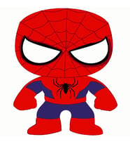 Çocuklar İçin Spiderman Sayılarla Boyama Seti 20x20
