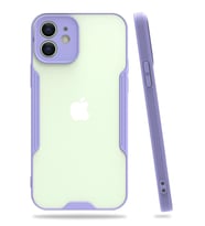 Newface Apple iPhone 12 Kılıf Platin Silikon - Lila