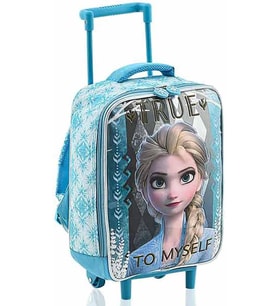 Frozen Elsa True To Myself Çekçekli Anaokulu Çantası