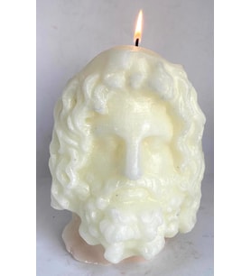 BÜYÜK SERAPİS EKRU MUM(19 CM)
