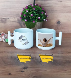 İsme Özel Doğum Günü Hediyesi Kupa Bardak T Fotoğraflı