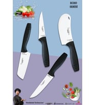 Eco Serisi Mutfak Bıçak Seti Et Ekmek Sebze Salata Pizza Börek Pide Şef Bıçağı 4 Lü Set ( Mft-4561)