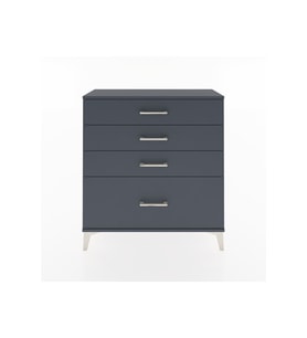 Arges Şifonyer 4 Çekmeceli 88x30x96 Antrasit-Antrasit