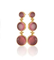 Kadir Jewellery 22 Ayar Altın Kaplama Vintage Küpe -El İşçiliği Ve Hipoalerjenik Küpe