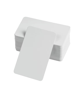 Boş Kelime Kartları 5x8 cm - 50 Adet Oval Kenarlı  Tabu & Not Kartları - Beyaz