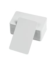 Boş Kelime Kartları 5x8 cm - 50 Adet Oval Kenarlı  Tabu & Not Kartları - Beyaz