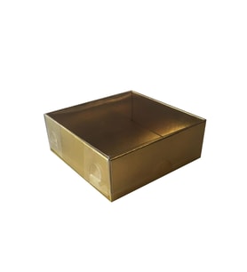 Asetat Kutu Altı Karton 5X5X2,2 CM (50 Adet)  Gold