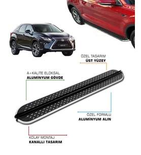 LEXUS RX200T UYUMLU 2018 2019 2020 2021 2022 2023 2024 2025 2026 2027 ARACA ÖZEL YAN BASAMAK