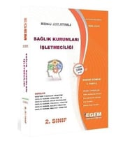 Egem Eğitim Yayınları AÖF 2. Sınıf Sağlık Kurumları İşletmeciliği Bahar Dönemi 4. Yarıyıl Konu Anlatımlı Soru Bankası (Çok Renkli)
