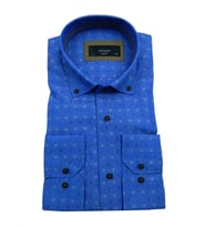 Erkek Slimfit Gömlek Bgl-st00140  (Mavi)