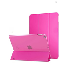 Apple iPad Mini 1.2.3.Nesil Smart Cover Standlı 1-1 Tablet Kılıfı (Koyu Pembe)