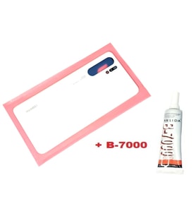 Tkgz Huawei Uyumlu P30 PRO Arka Kapak Batarya Pil Kapağı (CAM+B-7000) BEYAZ