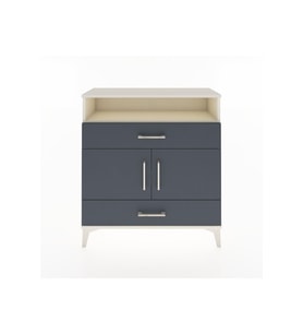 Arges Şifonyer 3 Raflı 2 Çekmeceli 2 Kapaklı 88x30x96 Aytaşı-Antrasit