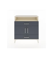 Arges Şifonyer 3 Raflı 2 Çekmeceli 2 Kapaklı 88x30x96 Aytaşı-Antrasit