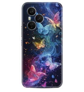 Honor 400 Pro Kılıf Boutique Baskılı Resimli Neon Kelebekler Pcode -092