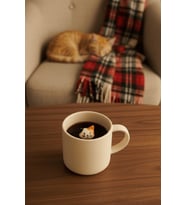 Kedi Figürlü 250 ml Seramik Çay Kahve Kupası MIT1270