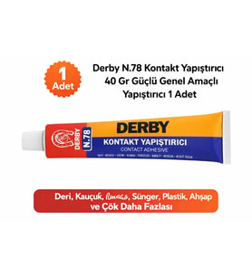 Derby N.78 Kontakt Yapıştırıcı 40 Gr Güçlü Genel Amaçlı Yapıştırıcı 1 Adet