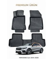 Mercedes GLA 2014-2020 ile Uyumlu 3D Oto Paspas Premium