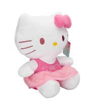 Peluş Hello Kitty Pembe Elbiseli Fiyonklu Peluş 36 cm Pelüş