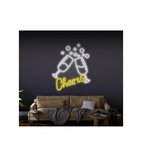 Cheers Yazılı ve Şekilli Neon Tabela