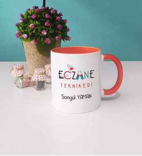 Eczane Teknikeri Kupa Bardak Turuncu