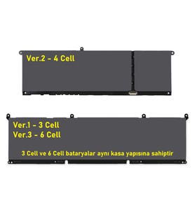 Dell Inspiron P133F001 Batarya Pil RETRO V1 3Cell