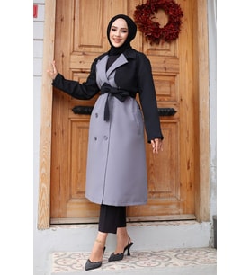 Kolu Garnili  Trençkot  Gri 4435