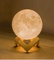 Dekoratif Ayaklı 3D Ay Gece Lambası (STD)