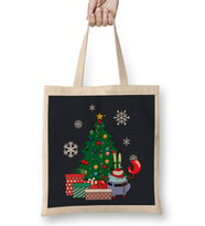 Mr Krabs Around The Christmas Tree Spongebob Bez Çanta Uzun Saplı