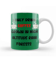 CAT Funny Coffee Drinks Art lover Gift Quote   Vintage Retro Rainbow Style Kupa Bardak Porselen