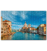 Cakapuzzle İtalya Venedik Büyük Kanal 120 Parça Puzzle Yapboz MDF (Ahşap)