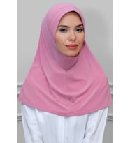 Gül Kurusu Pratik Hazır Geçmeli Tesettür Eşarp Sandy Kumaş Sade 1600_18