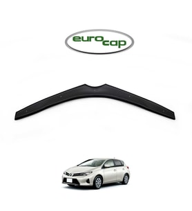 EUROCAP Toyota Auris Ön Kaput Maskesi Koruma Rüzgarlığı Deflektör 3mm Akrilik Parlak Siyah 2013-2017