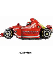 Formula Arabası Kırmızı 52x110 cm