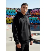 Erkek Kapüşonlu Düşük Kol Uzun Kollu Oversize Kalıp Sweatshirt Fonksiyonel Dayanıklı Rahat